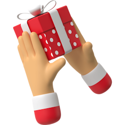 Image of hands holding a present